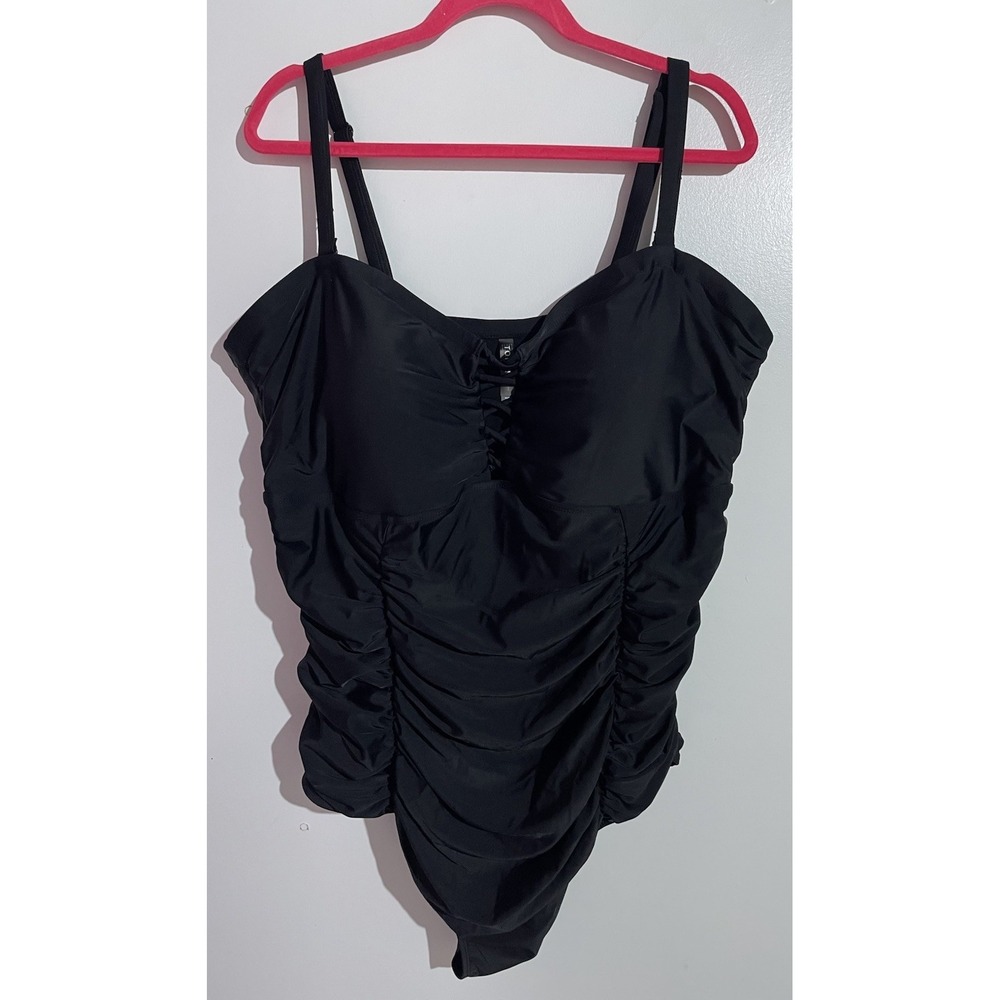 Torrid One Piece Swimsuit 4 Black Beach‎ Resort Cruise Slimming Tanning Pool
